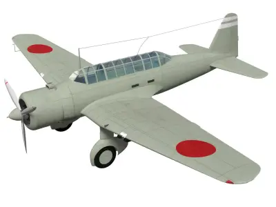 Ki30 Type 97 Light Bomber Ann 3D model