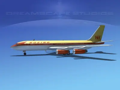Boeing 707-320 3D model