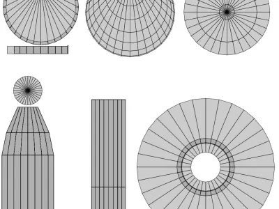 Bosozoku Light Low-poly 3D model