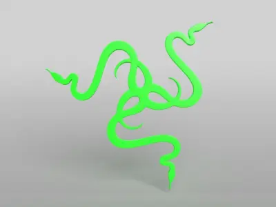 Razer Logo v2 001 Free low-poly 3D model