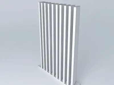 Wooden multiple panel beam Free 3D model