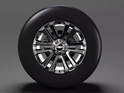 Chevrolet Silverado LTZ wheel 2017 3D model