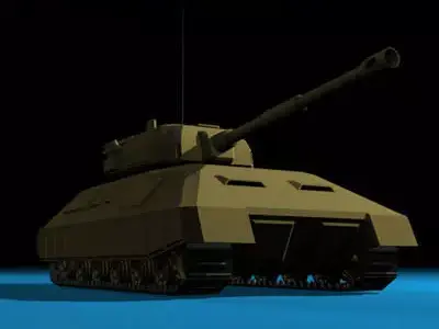 Electronic war Tank 3D model