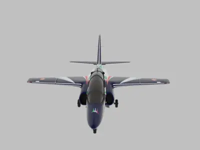 ALENIA Aermacchi M-345 - THE ITALIAN JOB - Low-poly 3D model