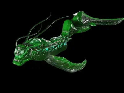 Deep Sea Fish Free low-poly 3D model