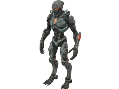 scifi morph cyborg dead space extremely detailed 3D model