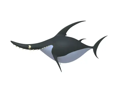 Shark Cartoon 3D model