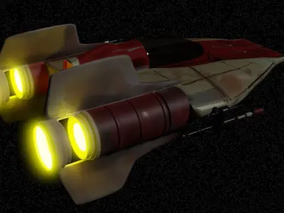 A-Wing Starfighter Free low-poly 3D model