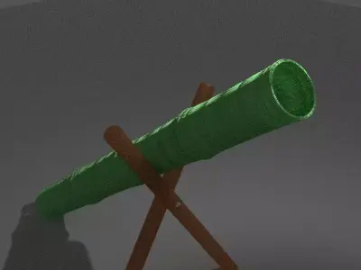 Bamboo Cannon 3D model