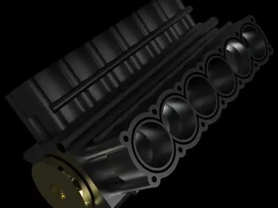 V12 engine Free 3D model