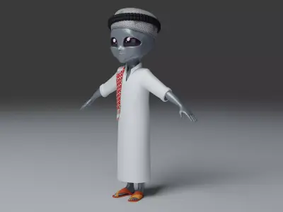Arab Alien 3D model