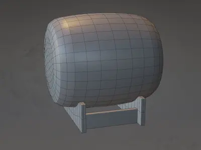 Japanese Shinto Drum - Traditional Shrine Taiko GameReady PBR Low-poly 3D model