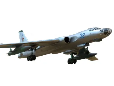 Tu-16 Badger Xian H-6A 3D model
