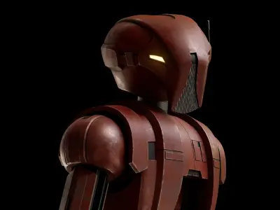 HK-47 KOTOR Low-poly 3D model