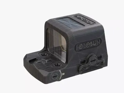 Holosun EPS Carry red dot sight Low-poly 3D model