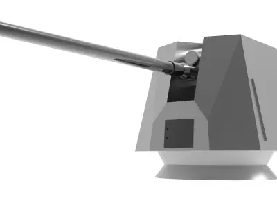 OTO Melara Low-poly 3D model