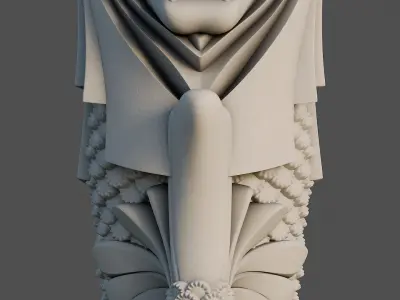 Merlion Singapore  3D model