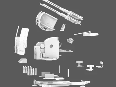 German 20mm Flak 38 3D print model
