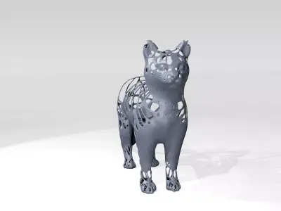 Cat Dust Voronoi 3D model