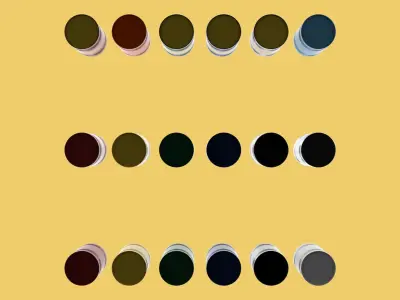 VARIOUS COLOR STACKED FUEL OIL STEEL DRUM GALLON BARREL GAS TANK 3D model