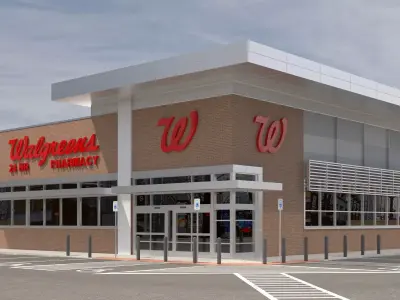 Retail-019 Walgreens with Site 3D model