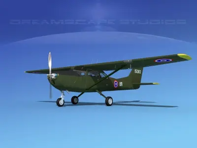 Cessna T-41 Mescalero Royal Thai Army 3D model