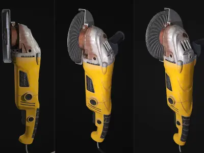 Grinder fish Low-poly 3D model