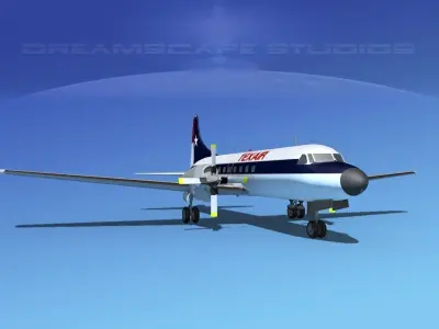 Convair CV-580 Texair 3D model