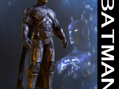 Batman Free low-poly 3D model