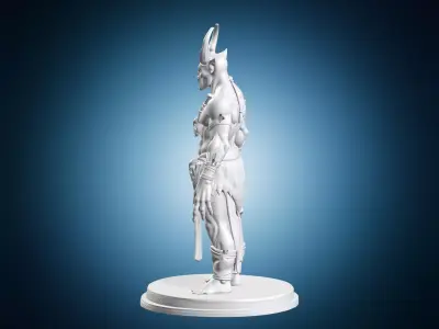 Horned Demon Warrior 3D print model