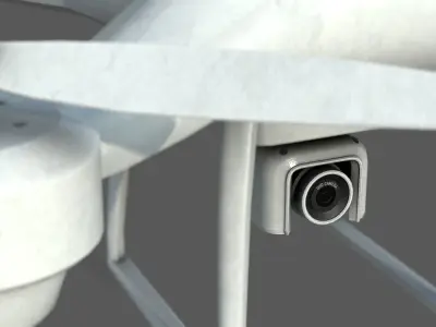 QUADCOPTER DRONE Low-poly 3D model