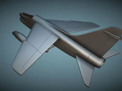 Vought LTV TA-7C Corsair II - 3D Printable Model 3D print model