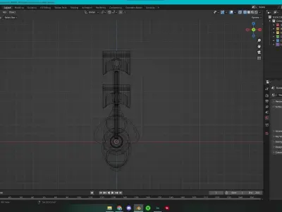 Pistons Bielles Vilebrequin 3D model
