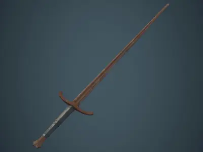 Longsword 1C Low-poly 3D model