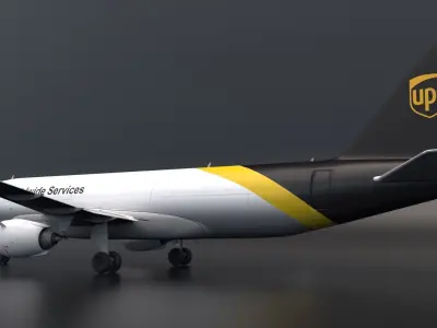 UPS Airbus A320 3D model