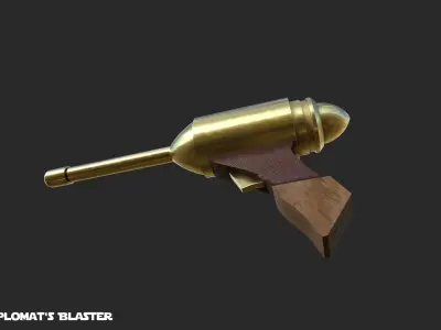 ELG 3A Diplomat Blaster Star Wars Weapon Free low-poly 3D model