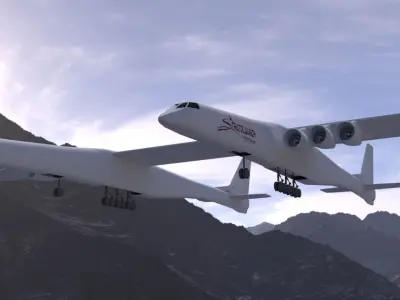 Stratolaunch airplane 3D model