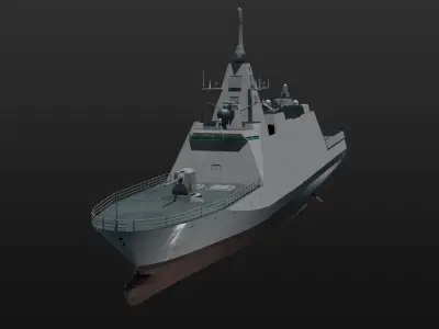 3D JMSDF Mogami class frigate 3D model
