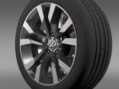 VW Beetle TDI 2012 wheel 3D model