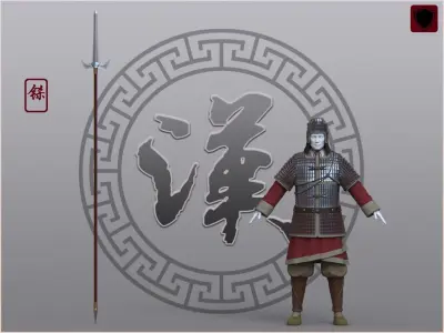 05-Ancient Chinese Armor-Han dynasty 3D model