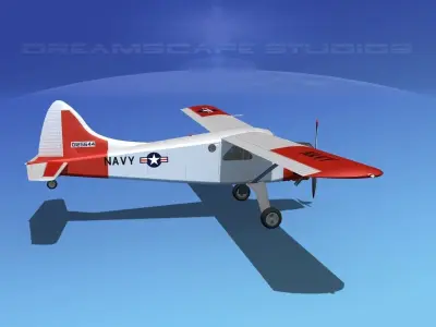 Dehaviland DH-2 Beaver NAVY 3D model