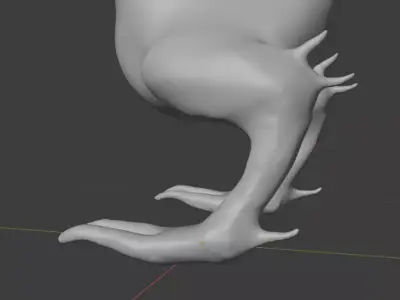 Monster 3D model legs of chicken 3D model