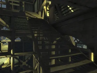 Viking Church Low-poly 3D model