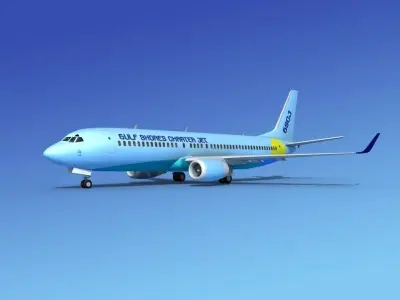 Boeing 737-800 Gulf Shores Charter 3D model