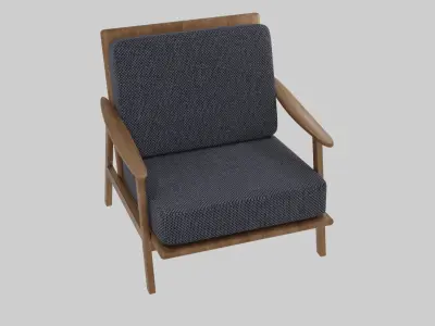 Wooden minimalist chair Free 3D model