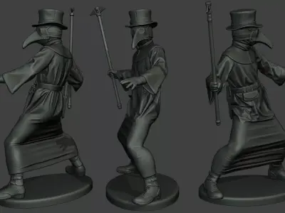Hans Plague Doctor PDS006 3D print model