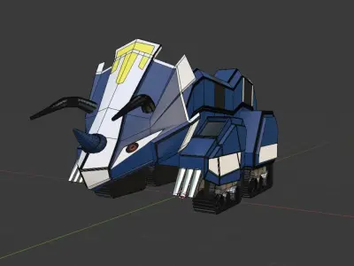 Triceratops Dinozord - Power Ranger 3D model