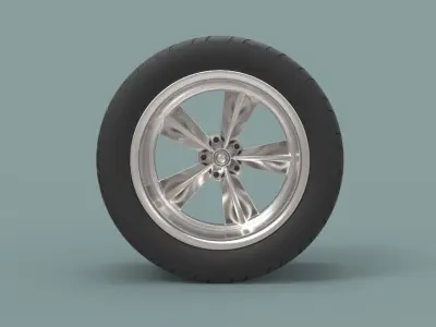 Rear sport wheel 3D model