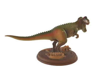 Ferocious TRex Diorama Prehistoric Dinosaur Display 3D print model