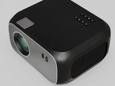 smart beam Projector or  Movie Projector Low-poly 3D model